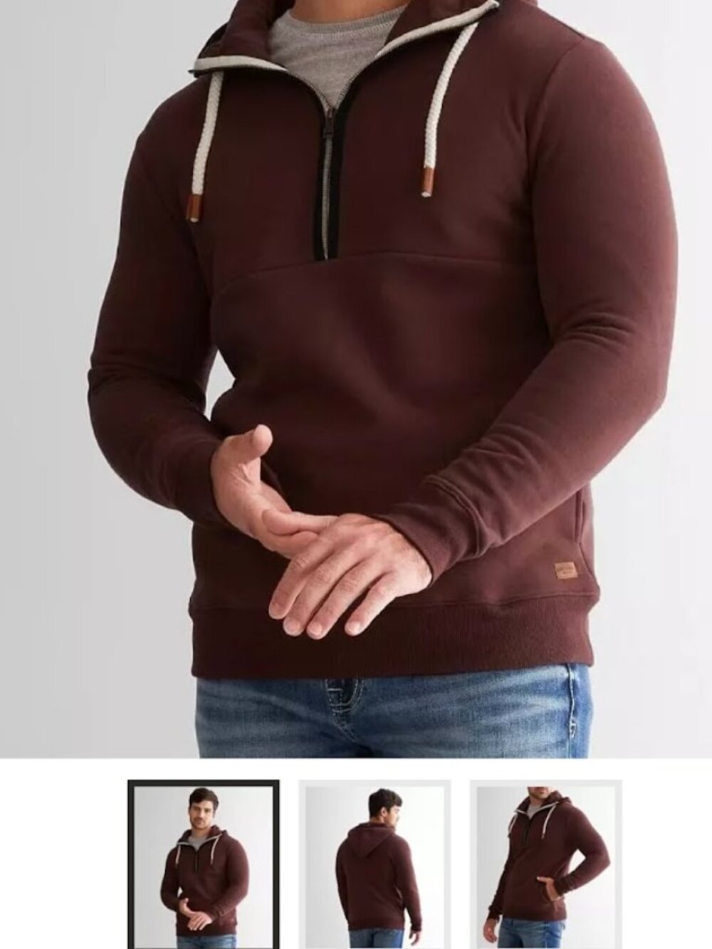 Buckle Outpost Makers quarter zip sweatshirt - Large